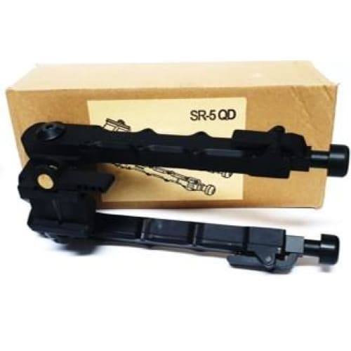 Accu Tac Bipod Adjustable in Black (SR-5QD)