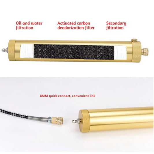 Large High Pressure Compressor Filter With Extra Filter Insert And Hose