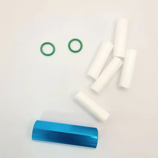 Spare mini filter housing and filter inserts for high pressure PCP hand pump