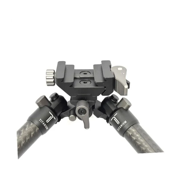 Titanium  Carbon Fibre bipod with standard and spike feet SKU:P-BPU/BP2501