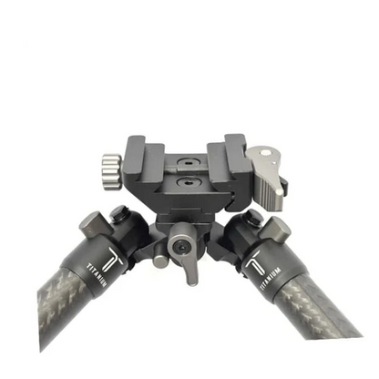 Titanium  Carbon Fibre bipod with standard and spike feet SKU:P-BPU/BP2501
