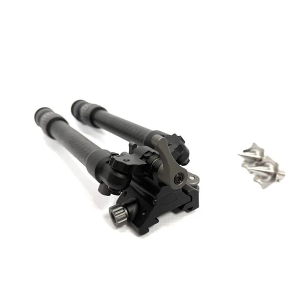 Titanium  Carbon Fibre bipod with standard and spike feet SKU:P-BPU/BP2501