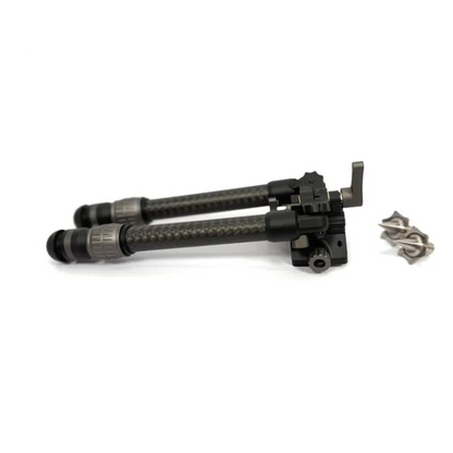 Titanium  Carbon Fibre bipod with standard and spike feet SKU:P-BPU/BP2501