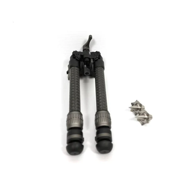 Titanium  Carbon Fibre bipod with standard and spike feet SKU:P-BPU/BP2501