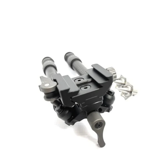 Titanium  Carbon Fibre bipod with standard and spike feet SKU:P-BPU/BP2501