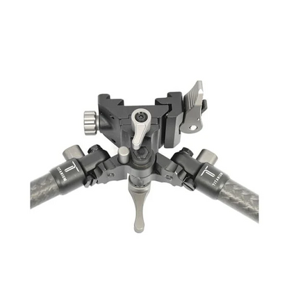 Titanium  Carbon Fibre bipod with standard and spike feet included SKU:P-BPU/BP2502