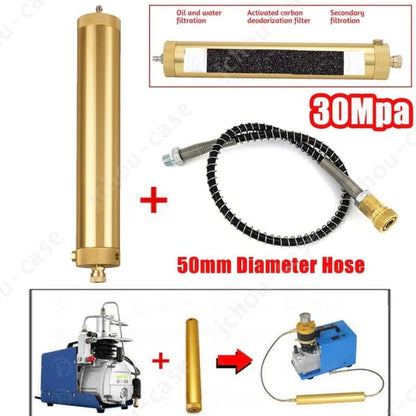 Large High Pressure Compressor Filter With Extra Filter Insert And Hose