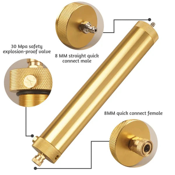 Large High Pressure Compressor Filter With Extra Filter Insert And Hose